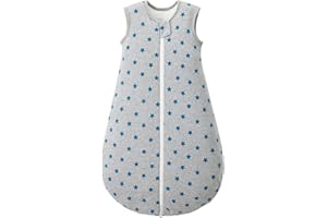 Duomiaomiao Baby Sleeping Bag Winter 2.5 TOG Sleeping Bag 18-36 months 100% Cotton Baby Wearable Blanket for Newborn, Star