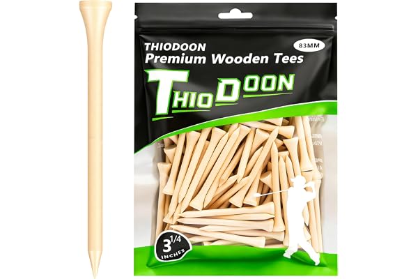 THIODOON Professionella golftröjor i naturligt trä set med 100 st