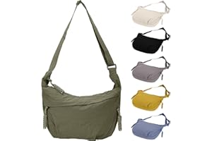 LANCRY Halbmond-Umhängetasche für Damen und Herren, halbmondförmige Sling-Crossbody-Tasche mit verstellbarem Riemen für den täglichen Gebrauch und Reisen