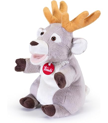Trudi Rentierpuppe – Plüschpuppe 16x28x21 Cm, Für Theater & Spiel, Geschenk Für Kinder (Made In Italy)