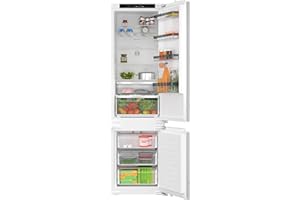 Bosch - Frigorífico combi integrable, Serie 4, NoFrost, VitaFresh XXL, Muy Silencioso, Compresor con tecnología Inverter, Blanco, KIN96VFD0.