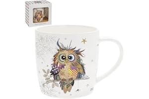L & P HOME & GIFTS Lesser & Pavey Otto Owl Mug | Ceramic Coffee Mugs for Home or Work | Premium Design Mugs for All Occasions | Designed by Bug Art Lovely Mugs for Tea, Coffee & Hot Drinks
