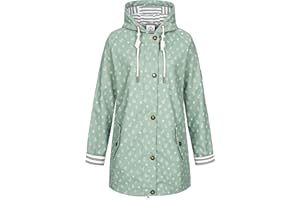 Ankerglut Damen Friesennerz Regenmantel Kapuze Wasserdicht Wetterfest Windbreaker Übergangsjacke #Ankerglutzauber Regenjacke
