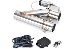 HZJA Silenziatori Valvola Doppia con Telecomando Wireless Valvola di Intercettazione Tubo di Scarico Elettrica Kit Marmitta Tubo di Scarico Universale 2" 2,25" 2,5" 3". Terminali Scarico