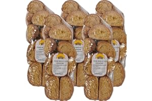 AMANTI TASTE AND PASSION Pane Biscottato | Farina Granone | Mascuotto | 4.9 Kg | Alta Qualità Artigianale | 7 Buste da 700Gr Freselle | Sapori Mediterraneo | Ingrediente Caponata Napoletana | Idea regalo