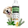 POOCH & FURR (500ml) Natural Neem Anti Tick and Flea Dog Shampoo | with Neem, Lemongrass and Camphor Oil | Paraben Free, PH Balanced and Cruelty Free (500 ml) with Biotin Advantage