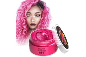 MQUPIN Temporary Hair Dye Wash In Wash Out Hair Colour Wax, Coloured Hair Wax Kids Instant Styling, Natural Hair Colour Pomade Washable Easily for Men, Women, Party, Cosplay, Halloween, Christmas