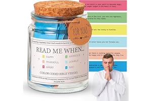 EUBSWA Bible Verses Mutmacher con versículos de la Biblia, mini tarjetas de oración con versículos de la Biblia de colores, regalo para animar emociones