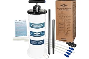 FIRSTINFO TOOLS FIT YOUR NEEDS FIRSTINFO A1102H | 6,5L Manuale | Pompa Estrattore Olio Liquido | Pompa Aspirazione Olio | per Auto, Moto, Motori