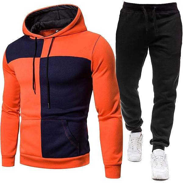 Tuta Uomo Invernale 2 Pezzi – Felpa Con Cappuccio E Pantaloni Baggy, Comoda E Streetwear
