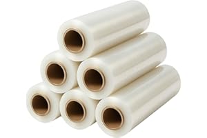‎FREIZIEL Freiziel® 6 x Stretchfolie 50cm 2,5 kg 23my (transparent) Wickelfolie, Packfolie, Palettenfolie, Dehnfolie