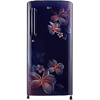 LG 190 L 4 Star Inverter Direct-Cool Single Door Refrigerator (GL-B201ABPY, Blue Plumeria)