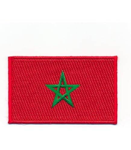 Patch Écusson Thermocollant Tunisie - 7x6 Cm - Applique Brodée Pour Vêtements, Couture, Customisation
