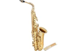 Classic Cantabile Winds AS-450 Es Altsaxophon - Eb-Stimmung - Hoch-Fis-Klappe - Spar-Set inkl. 10 Stück Saxophon-Blätter