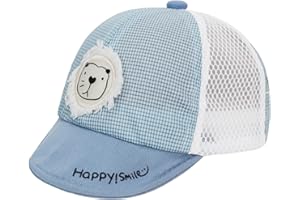 YJZQ Gorra de béisbol para niña, de verano, protección UV, malla, para el sol, dibujos animados, león, gorra de béisbol, secado rápido, plegable, ligero