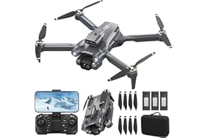 AYIQUTY Drohne, Drohne mit 2 Kamera, Geeignet für Drohnen-Einsteiger, Bürstenloser Motor, 3 Akkus, 40 Minuten Flugzeit, Spielzeug Geschenk ab 14+ Jahre Jungen Teenager