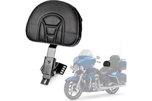 Ryggstöd, plug-in driver ryggstöd, justerbar ryttarryggstödsdyna, Sissy Bar, med en slitsad bas för Harley Touring modeller 1