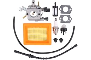 HouYeen Carburatore Carb 11PCS con filtro aria Tubo carburante per Stihl FR450 FS400 FS450 FS480 SP400 SP450 Zama C1Q-S34H Modelli 41281200651