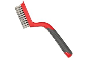 TOAUO Cepillo de alambre de acero inoxidable, para barbacoas, bujías, limpieza de superficies y impresoras 3D.