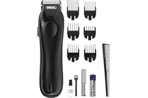 Wahl Mini Pro Cordless Trimmer, Men’s Beard Trimmer, Mini Hair Trimmers for Men, Stubble Trimming, Battery Powered, Lightweight, Male Grooming Set, Facial Hair Care Kit
