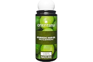 Orientana - Ayurvedic Hair Oil Amla & Bhringraj | Neem Coconut Almond Oil & Vitamin E | 100% Natural Vegan & Anti Dandruff | Stimulates Hair Growth | Prevents Hair Loss - 105 ml