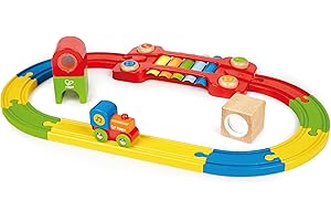 Hape - E3822 - Circuit Train 1er âge - Circuit sensoriel