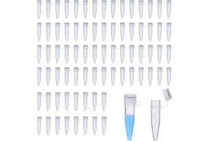 PRECIPETTE Reaktionsgefäße 1,5ml Zentrifugenröhrchen mit Schraubverschluss 250Stk. für Labor Probenröhrchen Mikro Zentrifugenröhrchen Kunststoff Test Röhrchen
