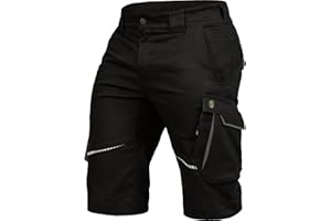 Leibwächter Arbeitsshorts Herren Flex Line – Robuste Cargo Hose mit Taschen – Handwerker Shorts – Berufsbekleidung – Multifunktionshose mit Reflektoren