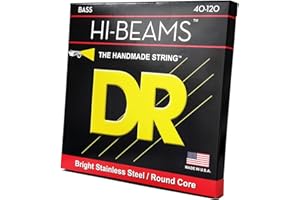 DR Strings Hi-Beam - Okrągły rdzeń ze stali nierdzewnej Lite 5 strun 40-120, LR5-40
