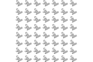 APOMOONS 60 mollette da ufficio piccole a bulldog, 22 mm mini clip in metallo, clip multifunzione per graffette, per borse, foto, disegni, artigianato, ufficio, cucina