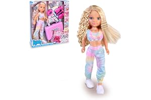 Nancy Air Styler, Muñeca con Herramienta de Belleza para Crear Peinados, Cinco Formas de Moldear el Pelo: Secar, Cepillar, Rizar, Alisar y Aplicar Formas, Cabello Flexible, +3 años, Famosa (NAC73000)