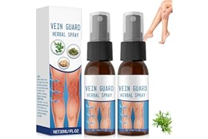 PGONLINE 2 Stück Timilk VeinGuard Kräuterspray, Professional Veinhealing Krampfadern Spray, Timilk Krampfadern Beruhigendes Spray, Varicose Veins, Verbessern Sie Aussehen der Beine und Durchblutung