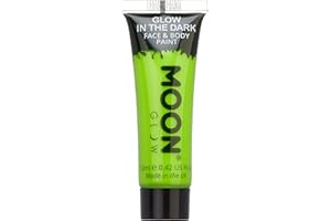 Moon Glow – Glow in the Dark Face & Body Paint - 12ml Green – Phosphorescent - Charge to Glow
