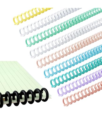 10 Peignes De Reliure Plastique 30 Trous - Anneaux 12 Mm - Capacité 85 Feuilles - Pour Classeurs DIY