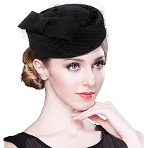 9786 Vintage 1920s Wool Felt Flower Fascinator Pillbox Hat British Wedding Z&X Vintage 1920s Wool Felt Flower Fascinator Pillbox Hat  main image 2