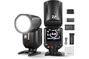 NEEWER Z2-S Flash Speedlite TTL a Testa Rotonda 2,4G per Sony da 76W con Nuova UI, Lampade Pilota, Cambio Rapido TCM TTL/M, HSS 1/8000s, Batteria 2600mAh, 480 Flash a Piena Potenza, Panno per Pulizia