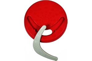 Pet Store Green Jem Frisbee Rojo con Juguete para Perros Boomerang, Ideal para Juegos de Lanzamiento y recuperación, promueve el Deseo de Tus Perros de Jugar, fomenta el Ejercicio Saludable