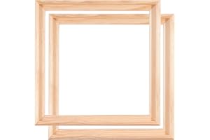 BK BILDERRAHMEN KOLMER 2 cornici per quadri/tele, in legno di pino non trattato, formato 40 x 40 cm