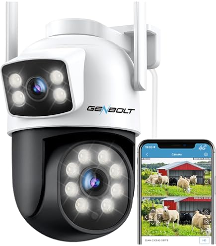 Telecamera Security 4G VELATEMOR - Tripla Lente E Energia Solare Per Esterni
