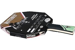 Butterfly® Dimitrij Ovtcharov Gold rakieta do tenisa stołowego, nowa technologia EVA, certyfikowana przez ITTF wykładzina Addoy z gąbką 1,5 mm, dla doświadczonych graczy