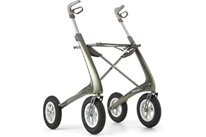 byACRE Carbon Overland | Deambulatore rollator per sterrato in carbonio | Grandi ruote pneumatiche | Leggero, di soli 6,7 kg | Pieghevole e con sedile|