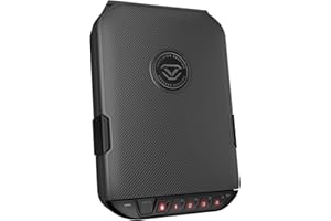 VAULTEK LifePod 2.0 Secure Waterproof Travel Case Rugged Electronic Lock Box Travel Organizer Portable Handgun Case with Backlit Keypad (Titanium Gray) (Biometric)