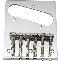 Ponte Per Chitarra Elettrica Telecaster Stile Vintage - Cromato Con 6 Selle - Non Marchiato