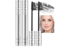 GETUE Schwarze Mascara für ältere Frauen,Wasserfeste Wimperntusche für mehr Volumen und Länge bei dünner werdenden,alternden Wimpern,Sanft zu empfindlichen Augen-2er-Pack