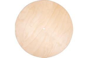 Rayher Tavola Legno Tonda, Fsc Mix Credit, 30Cm, Naturale, Foro 7,6Mm Ø, Spessore 6Mm, Box 1Pz, 69240505