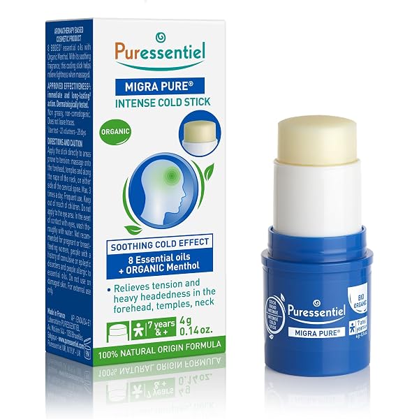 SO’BiO Etic Roll-On SOS Kopf – Mit 7 ätherischen Ölen Gegen Kopfschmerzen, 5 Ml, Praktisch Für Unterwegs