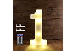 SMOTOT LED Buchstaben Lichter Alphabet Lampe Buchstabe Beleuchtung Lampe Beleuchtete Nachtlichter Dekoration für Geburtstag Weihnachten Hochzeit Party Valentinstag mit 2AA Batterie Spurlose Haken