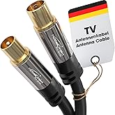 KabelDirect &ndash; 4K Antenna Cable, Coaxial Cables &ndash; 2m &ndash; TV Cable for Digital and Analog TV, Metal Connectors &ndash; 0.5-20m