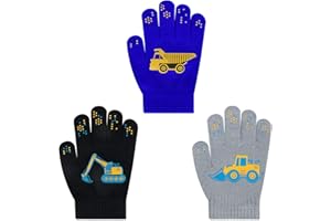 WAWSAM Fäustlinge Kinder Winter Handschuhe Warme Strickhandschuhe für Mädchen Jungen Magische Handschuhe