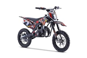 Funbikes MXR “50” Rage Premium 50cc Kids Dirt Bike – 2025 Model – 10/10 Wheels – 61cm Seat Height – Available in Red, Green, Blue & Grey